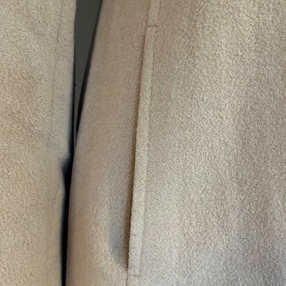 Kenneth Cole Reaction Tan Wool Coat Size 2 - Picture 6 of 10